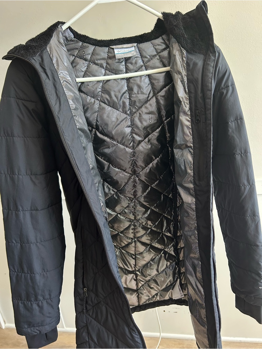 Columbia Black Quilted Insulated Long Puffer Coat - Picture 4 of 7